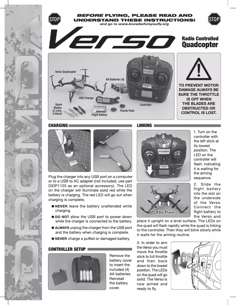 Page n°1 - Manuel utilisateur Dromida DIDE10BB