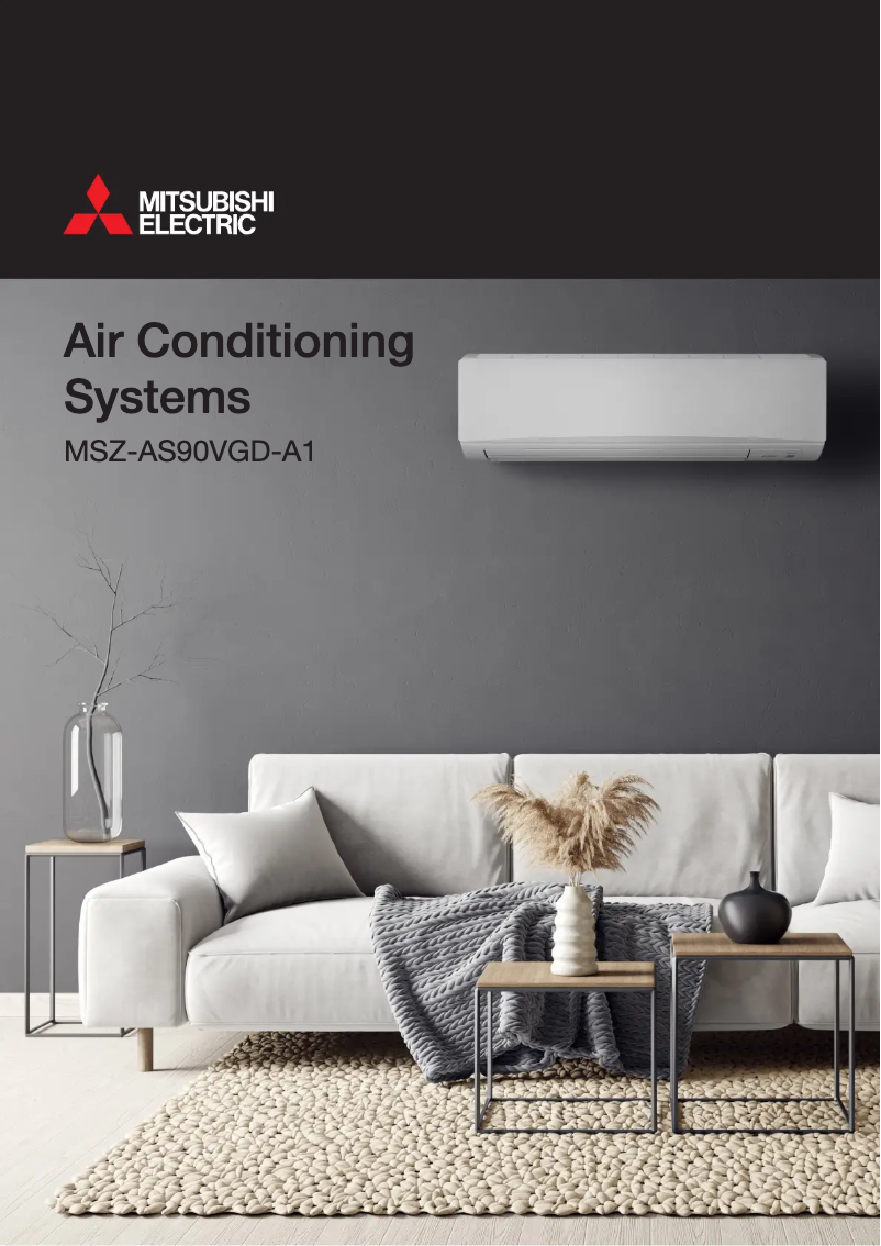 Image de la première page du manuel de l'appareil MSZ-AS90VGD