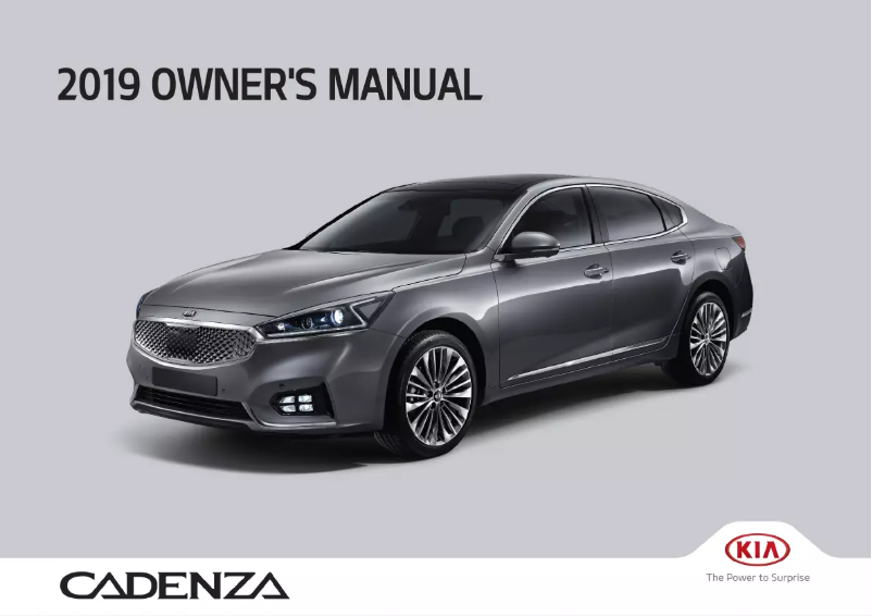 Page 1 de la notice Manuel utilisateur Kia Cadenza (2019)
