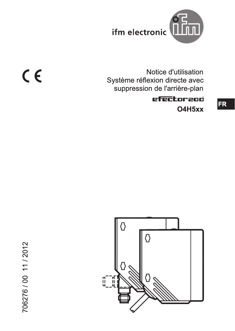Page 1 de la notice Manuel utilisateur IFM O4H500