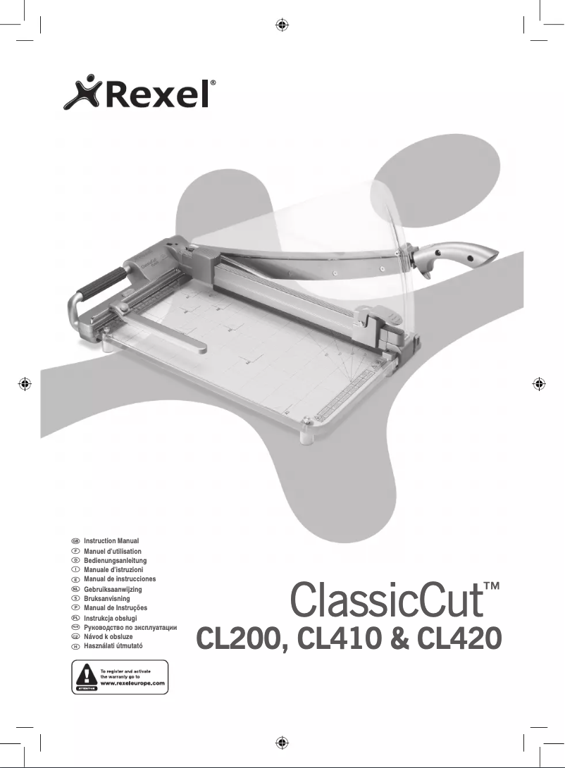 Image de la première page du manuel de l'appareil ClassicCut CL420
