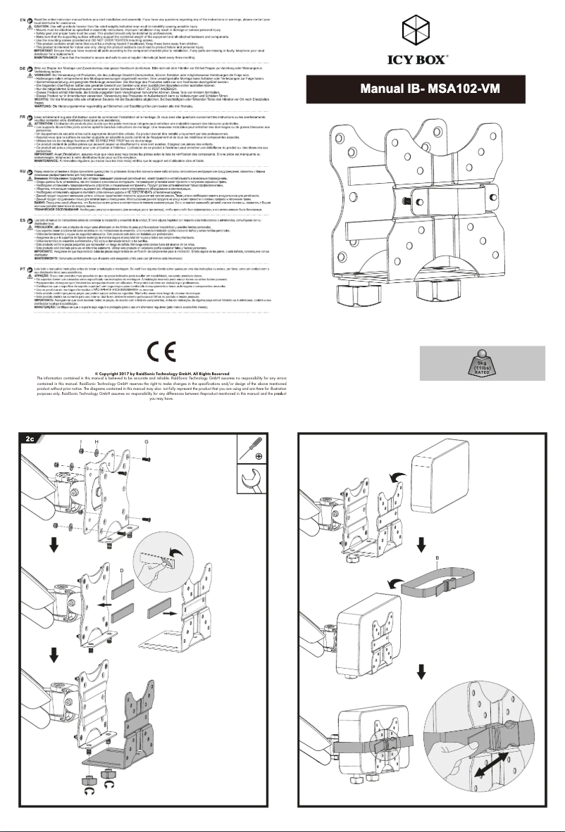 Page n°1 - Manuel utilisateur Icy Box IB-MSA102-VM