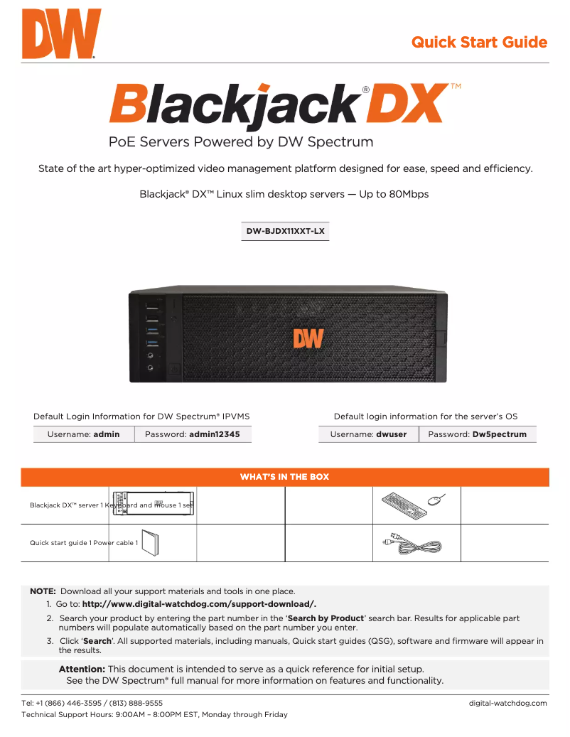Image de la première page du manuel de l'appareil Blackjack DW-BJDX11