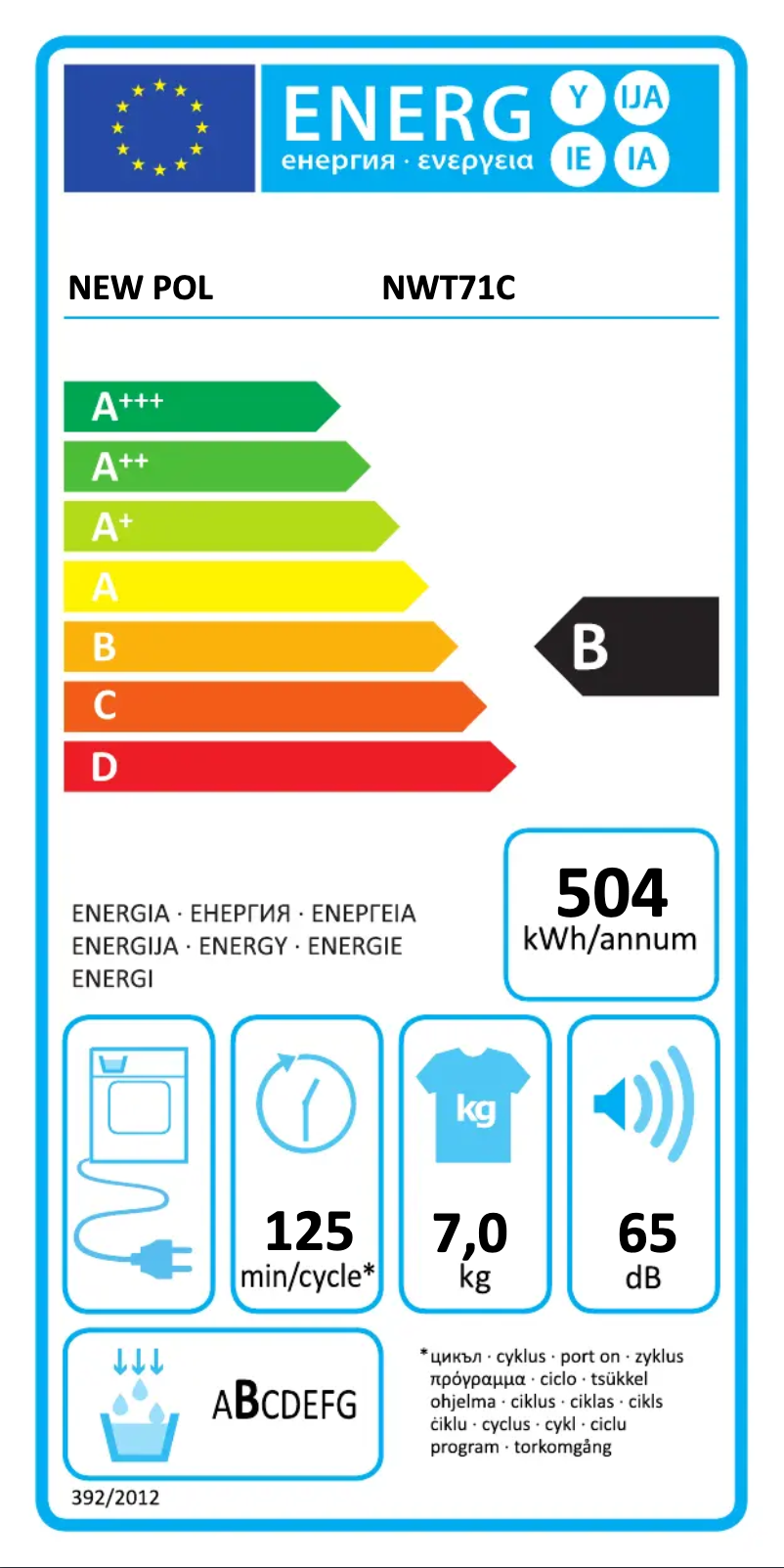 First page image of the manual for NWT71C