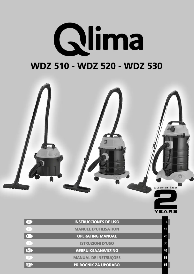 Image de la première page du manuel de l'appareil WDZ 520
