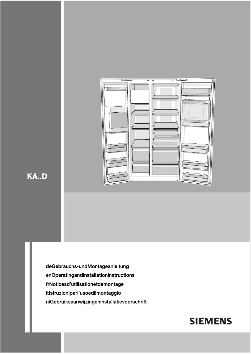 Page n°1 - Manuel utilisateur Siemens KA62DP90GB