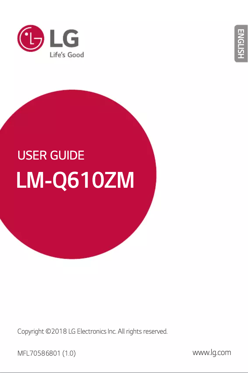 Page n°1 - Manuel utilisateur LG Q7 Alpha