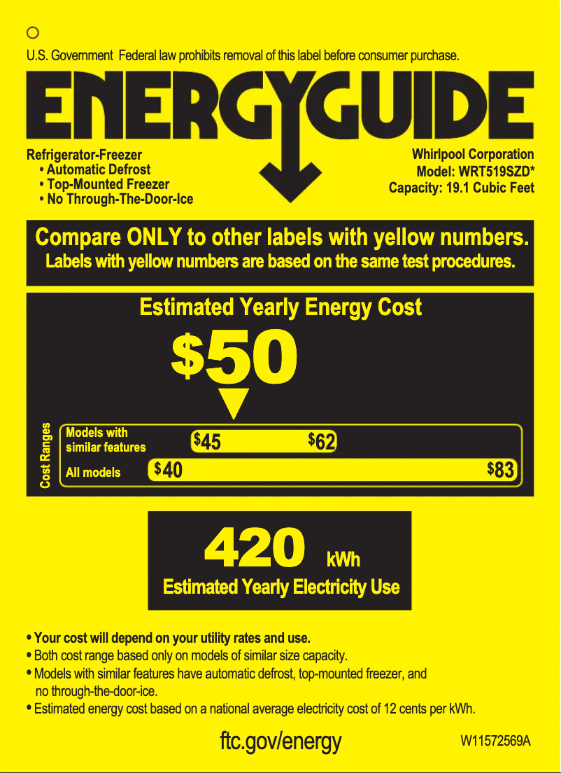 Image de la première page du manuel de l'appareil WRT519SZDW