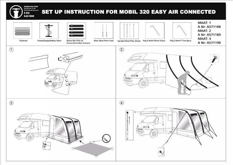 Página 1 del manual Manual de usuario Obelink Mobil 320 Easy Air