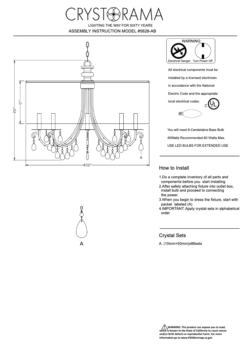 Image de la première page du manuel de l'appareil Hampton 5628-AB