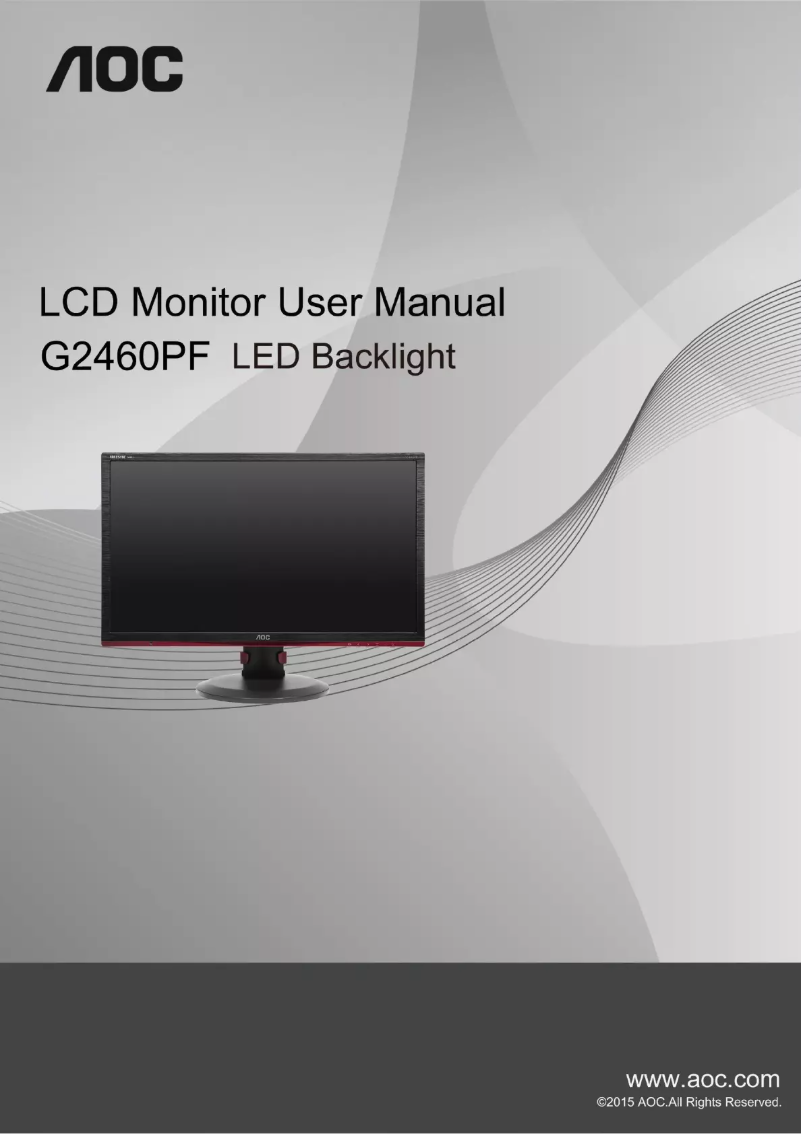 Image de la première page du manuel de l'appareil G2460PF