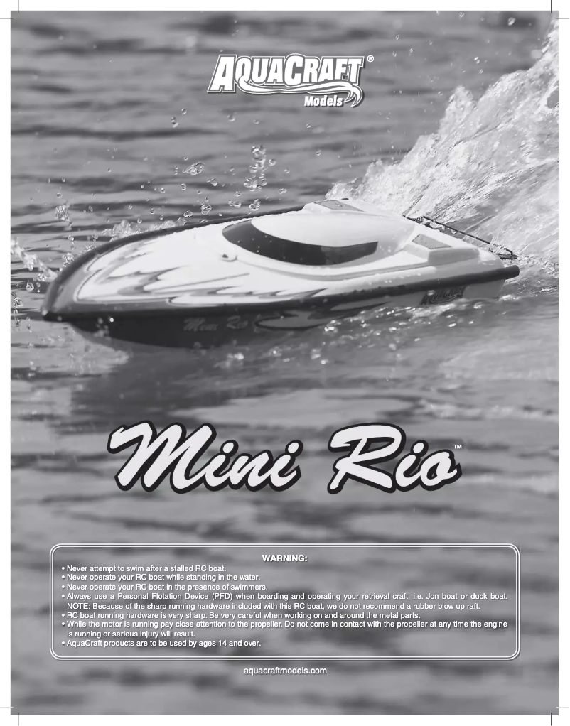 Page 1 de la notice Manuel utilisateur AquaCraft Models AQUB45YY