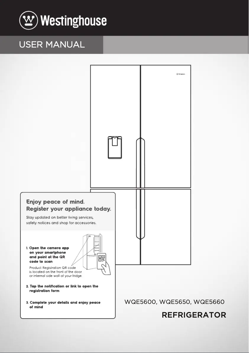Page 1 de la notice Manuel utilisateur Westinghouse WQE5600BA