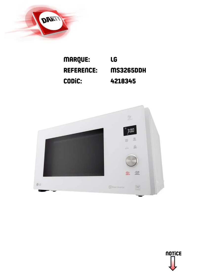 Página 1 del manual Manual de usuario LG MS3265DDH