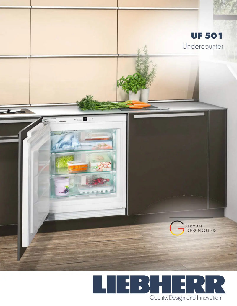 Page 1 de la notice Fiche technique Liebherr UF 501