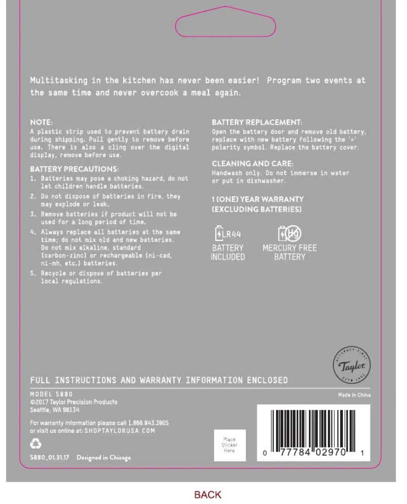 Image de la première page du manuel de l'appareil 5880