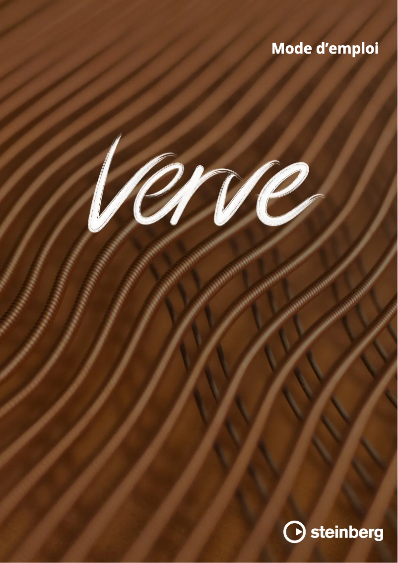 Page n°1 - Manuel utilisateur Steinberg Verve