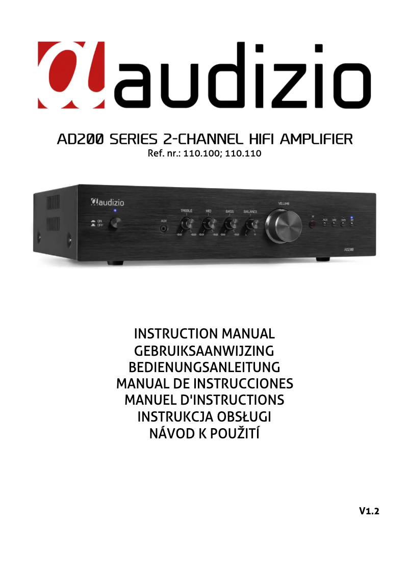 Page n°1 - Manuel utilisateur Audizio AD200B