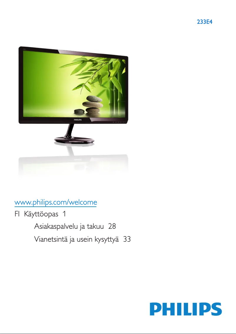 Page n°1 - Manuel utilisateur Philips 233E4QSD