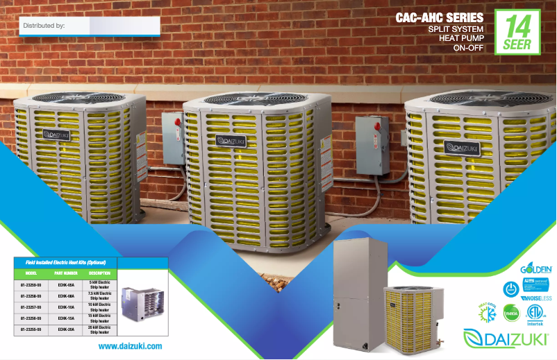 Page 1 de la notice Manuel utilisateur Daizuki AHC42H14