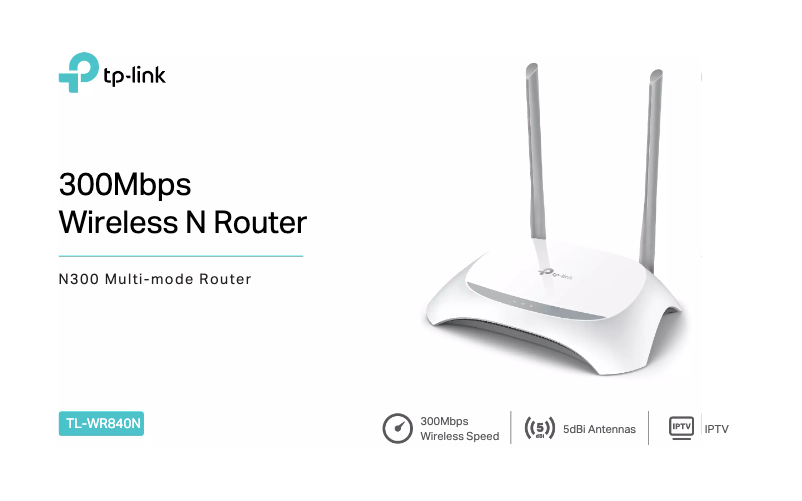 Página 1 del manual Ficha técnica TP-Link TL-WR840N