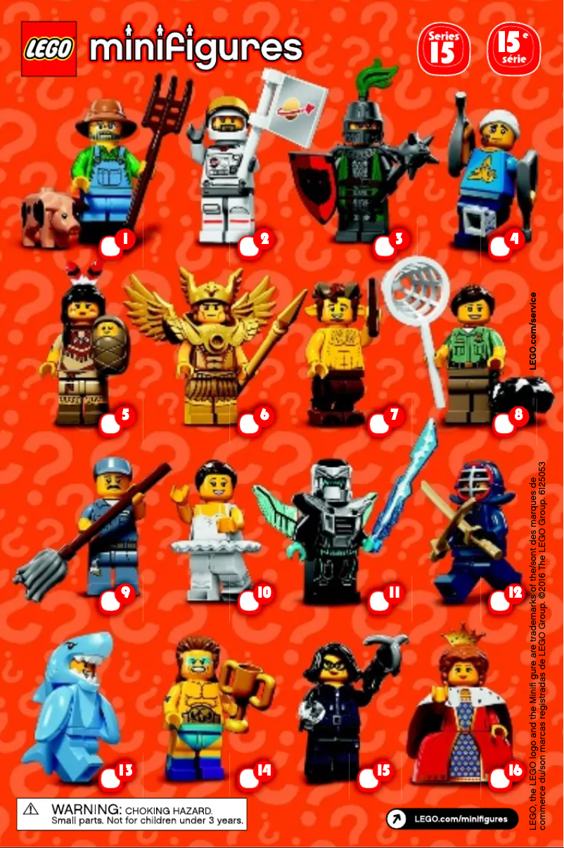 Page 1 de la notice Manuel utilisateur Lego Minifigures 71011