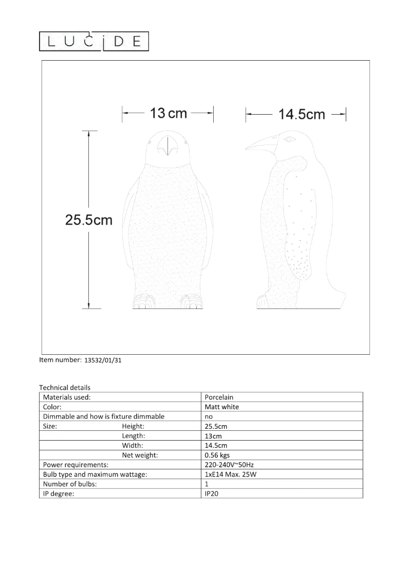 Image de la première page du manuel de l'appareil Pinguin