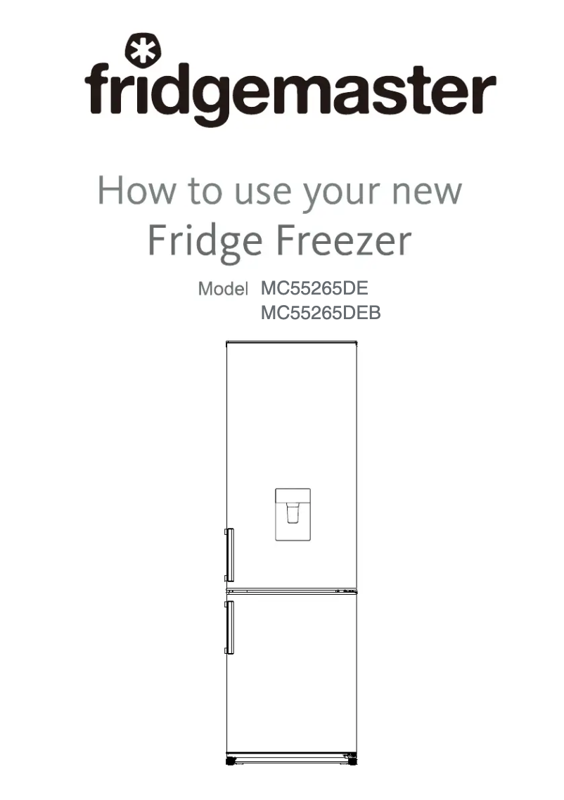 Página 1 del manual Manual de usuario Fridgemaster MC55265DES