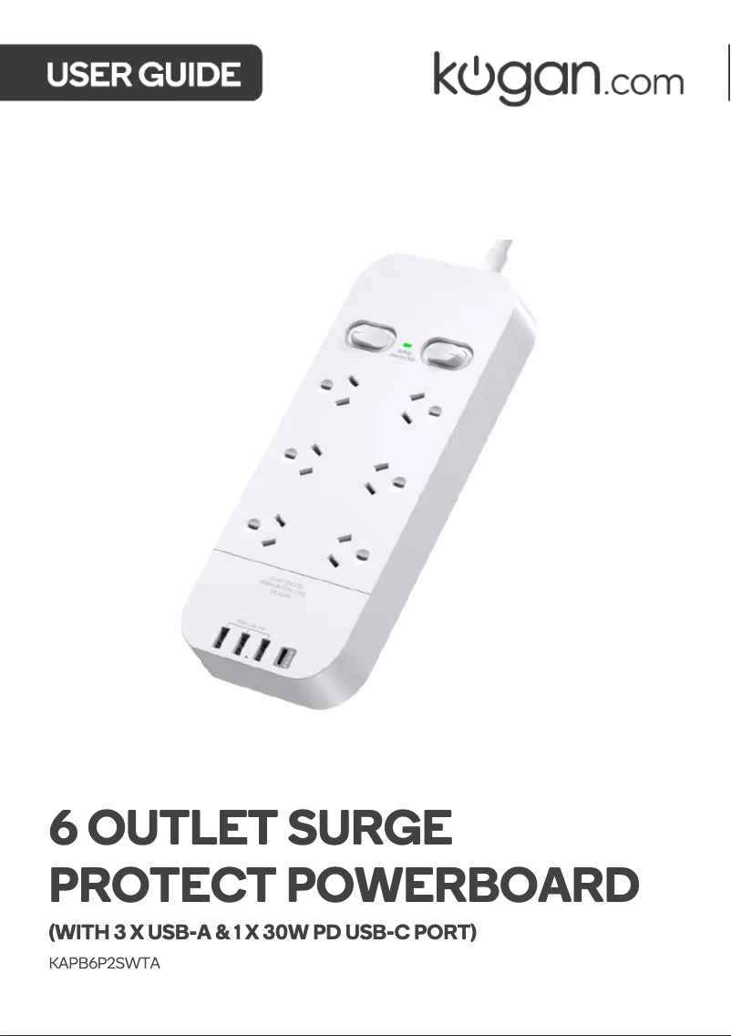 Page 1 de la notice Manuel utilisateur Kogan KAPB6P2SWTA