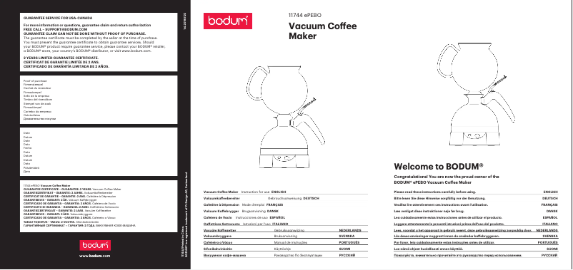 Image de la première page du manuel de l'appareil ePEBO