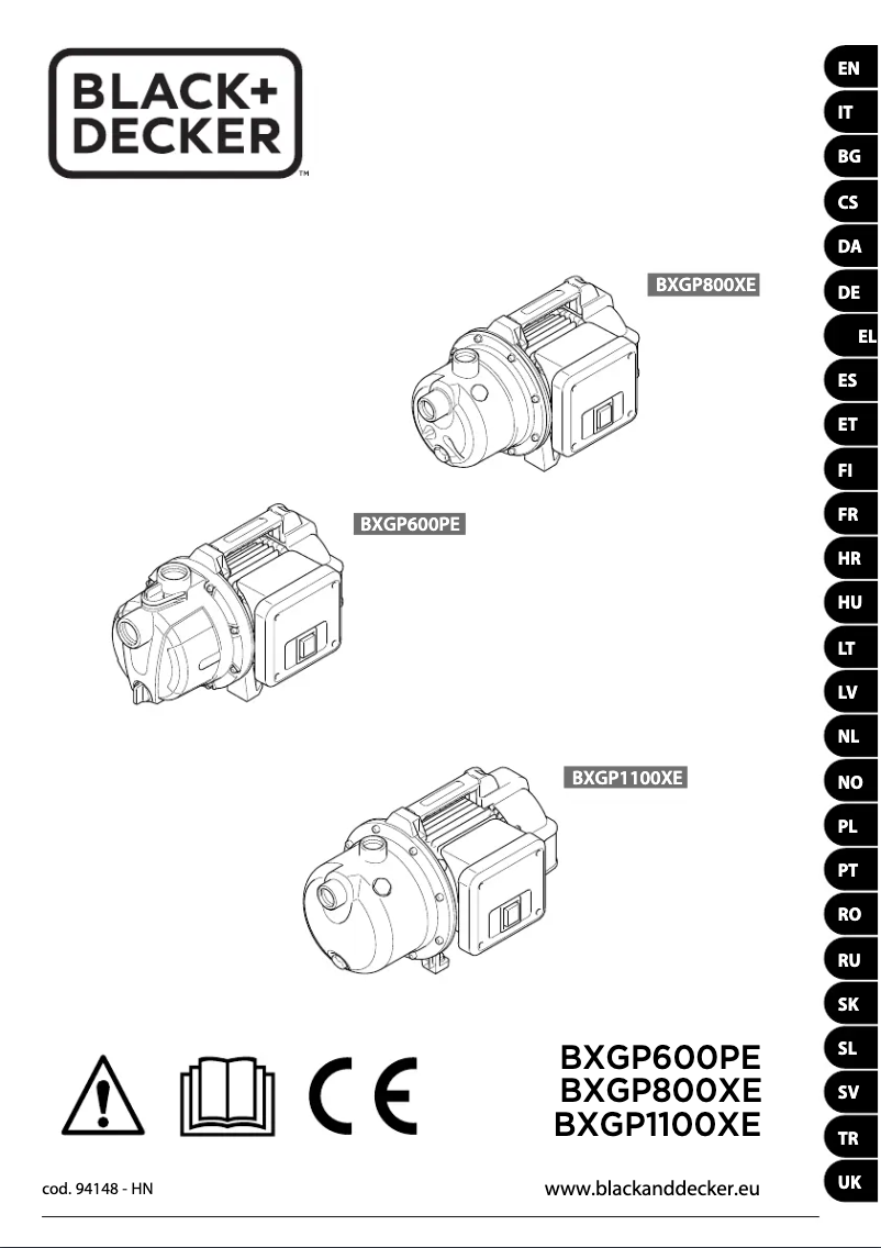 Image de la première page du manuel de l'appareil BXGP600PE