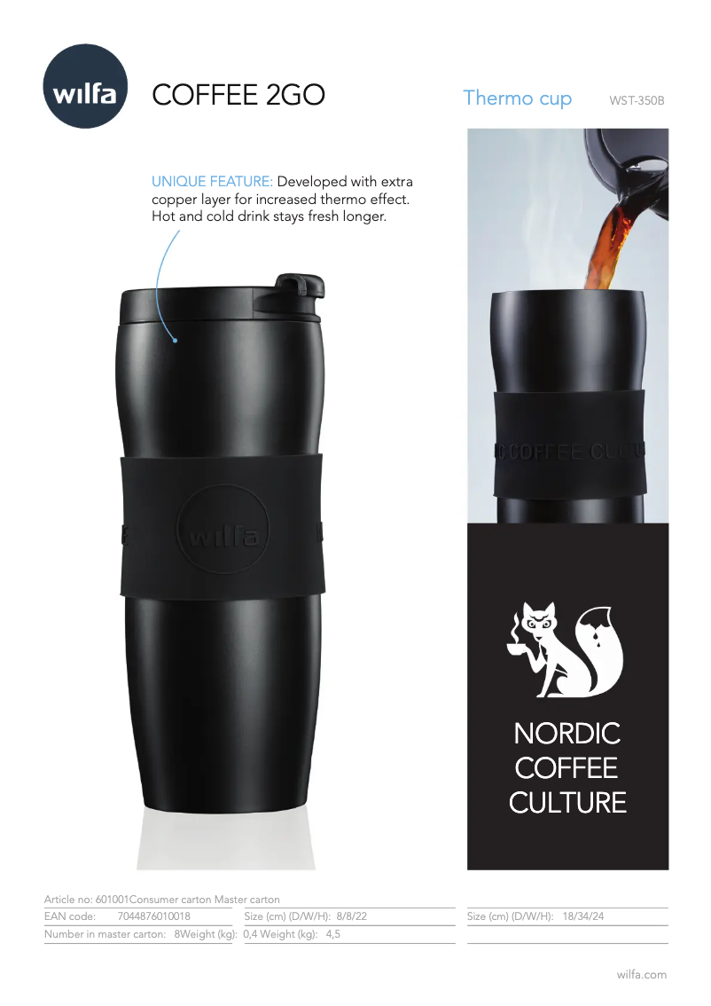 Image de la première page du manuel de l'appareil Coffee 2Go WST-350B