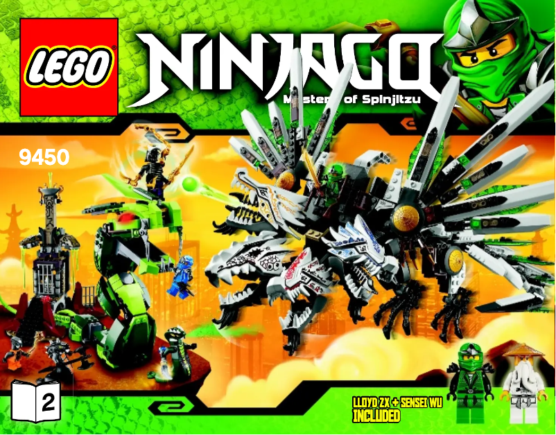 Image de la première page du manuel de l'appareil Ninjago 9450