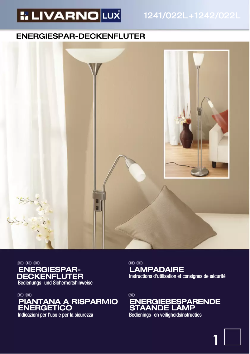 Page 1 de la notice Manuel utilisateur Livarno Lux 1241/022L