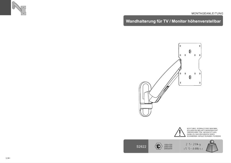 Page 1 de la notice Manuel utilisateur Ricoo S2622