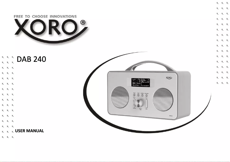 Page n°1 - Manuel utilisateur Xoro DAB 240