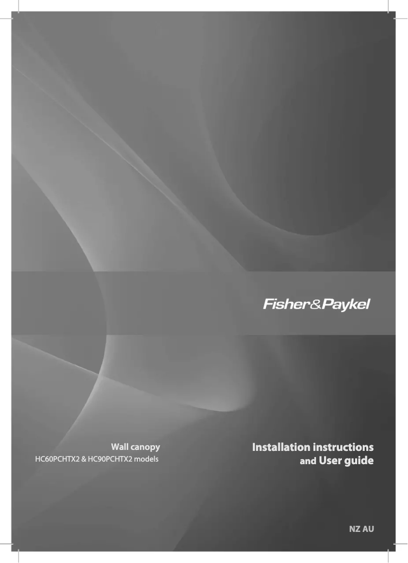 Page 1 de la notice Manuel utilisateur Fisher & Paykel HC60PCHTX2