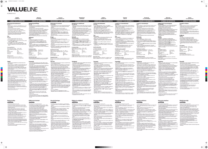 Page 1 de la notice Manuel utilisateur Valueline VLLINKLED10