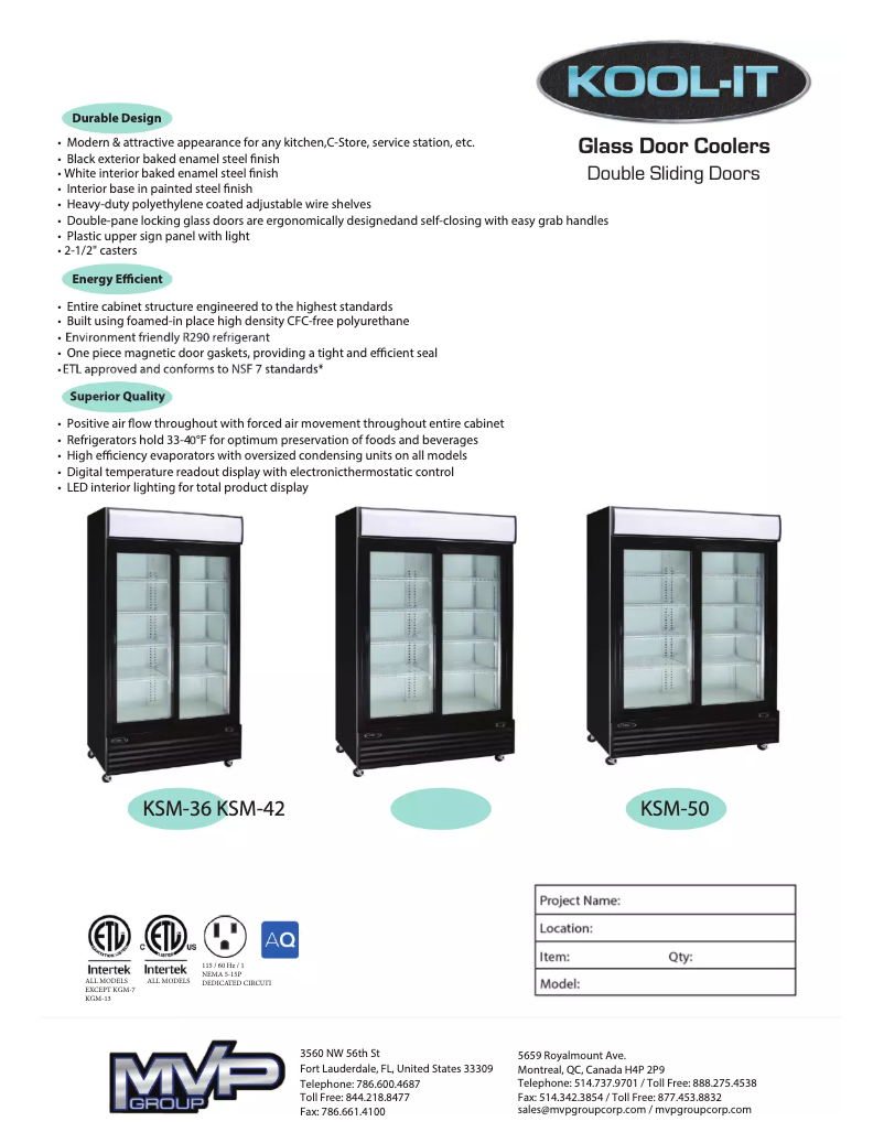 Página 1 del manual Manual de usuario Kool-It KSM-50