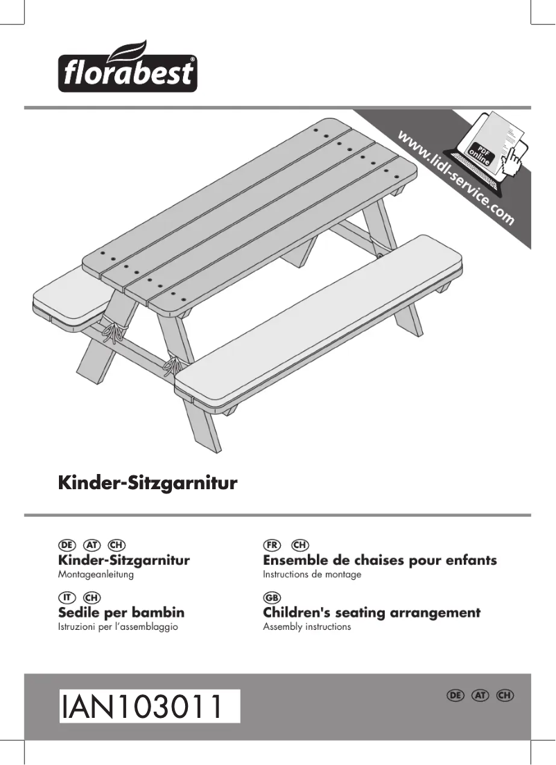 Page n°1 - Manuel utilisateur Florabest IAN 309884