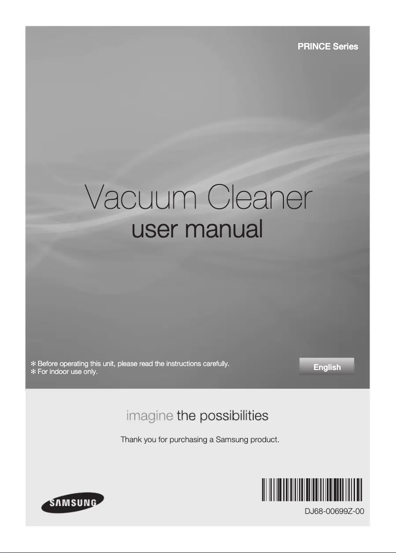 Page 1 de la notice Manuel utilisateur Samsung PRINCE-2100