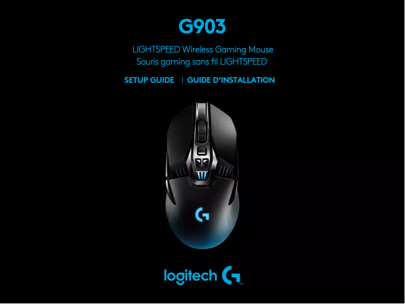 Page 1 de la notice Manuel utilisateur Logitech G903 Lightspeed Wireless