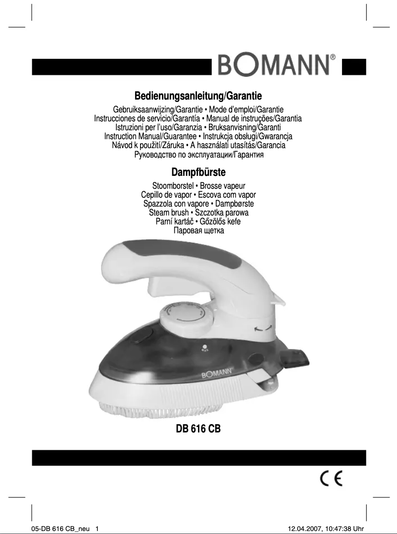 Page 1 de la notice Manuel utilisateur Bomann DB 616 CB
