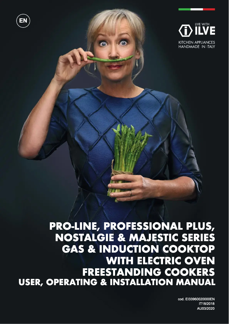 Page n°1 - Manuel utilisateur Ilve P09PDNE3EGC