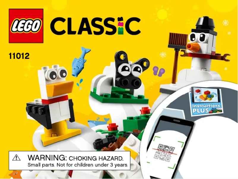 Page 1 de la notice Manuel utilisateur Lego Classic 11012