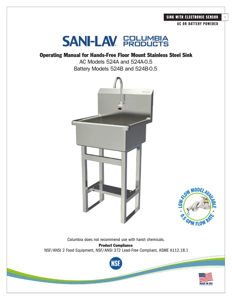 Image de la première page du manuel de l'appareil 524A