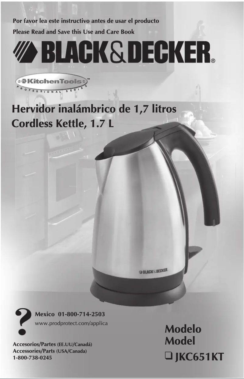 Page n°1 - Manuel utilisateur Black & Decker JKC651KT