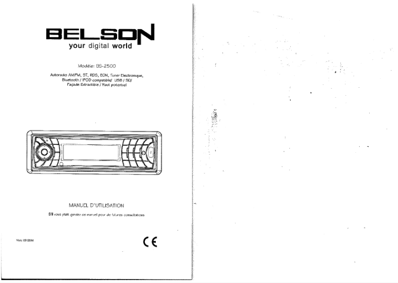 Page n°1 - Manuel utilisateur Belson BS-2500