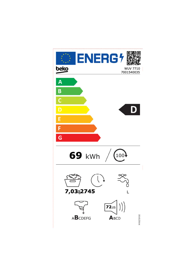 Image de la première page du manuel de l'appareil WUV 7710