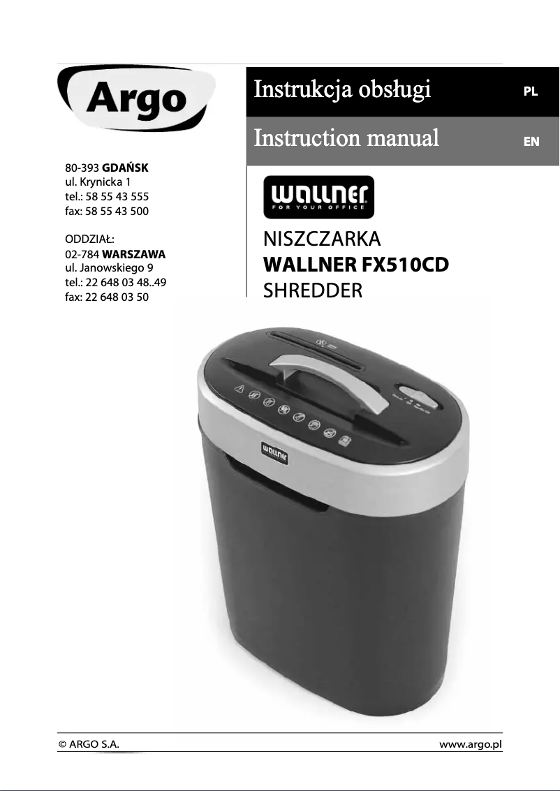 Image de la première page du manuel de l'appareil FX510CD